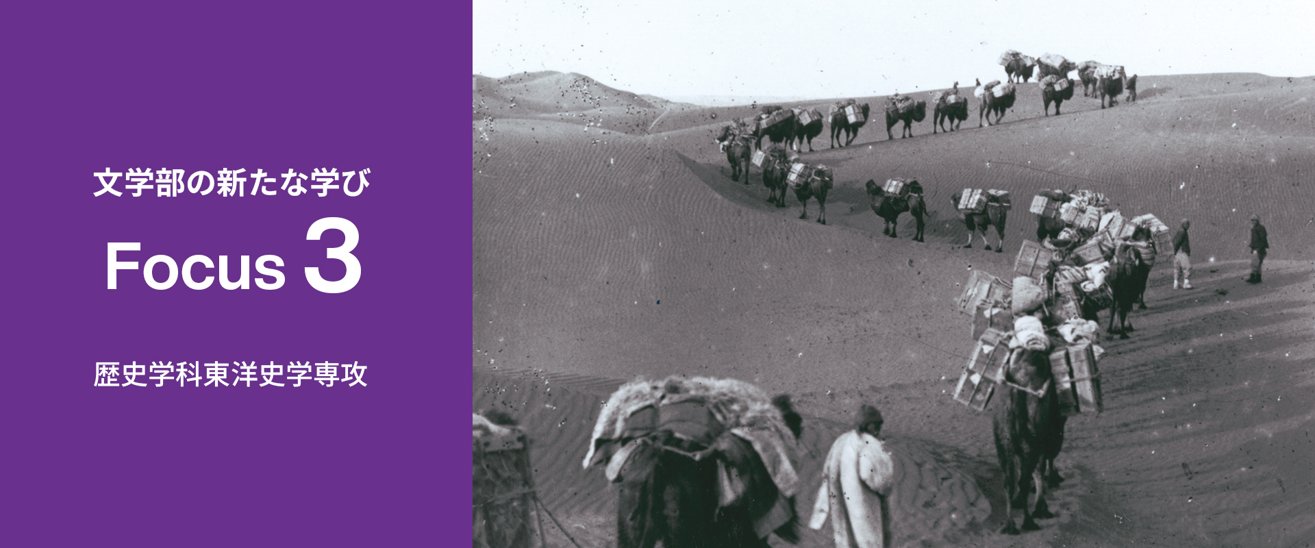 Focus3 地中海から東アジアまで、世界の歴史を幅広く学ぶ。歴史学科 東洋史学専攻。